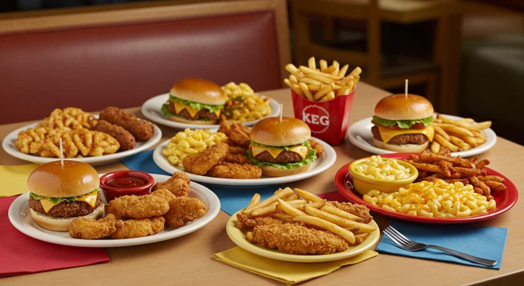 The Keg Lunch Kids Meals Menu with prices